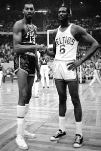 russell bill wilt chamberlain vs basketball nba kareem abdul jabbar legends sports players boston player 1959 walton team chuck celtics