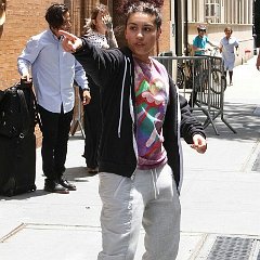 Alessia Cara  Alessia Cara spotted on the street in Comme des Garcons chucks.