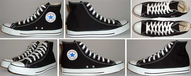 black high top digital grid