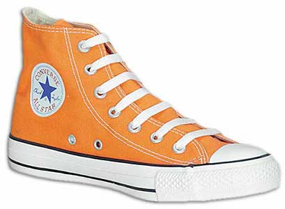 orange high top chuck