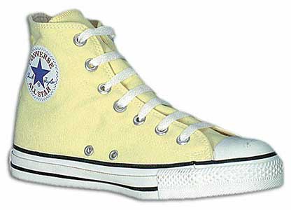 light yellow high top converse