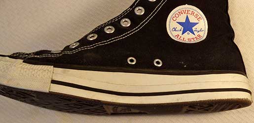cleaned high top chuck