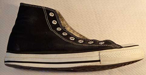 cleaned high top chuck