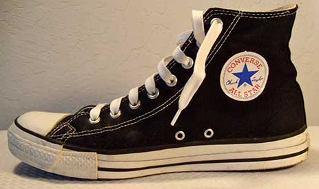 cleaned high top chuck