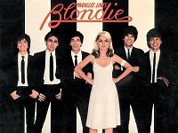 Blondie  Parallet Lines album cover. Nigel Harrison and Clem Burke are wearing red and Chuck Taylors.