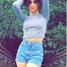 Camila Cabello  Camila wears light blue chucks to match her outfit