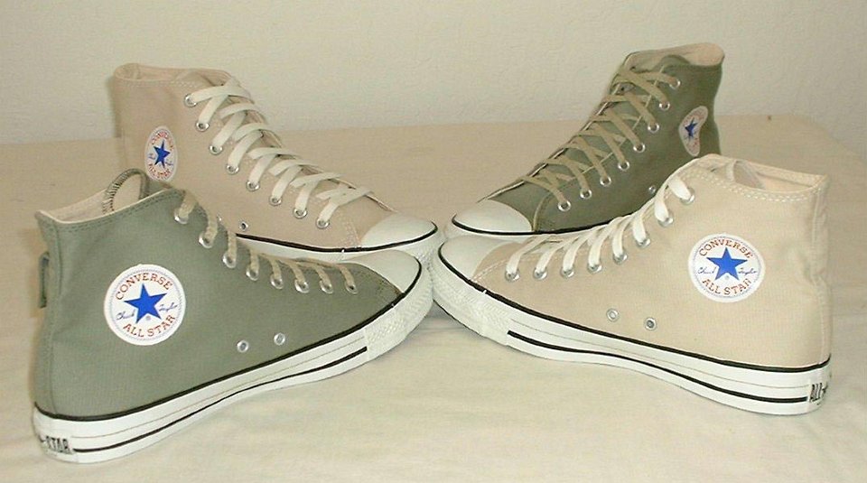 army green converse high tops