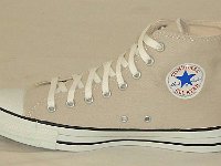 Cargo High Top Chucks  Right khaki cargo high top, inside logo view.