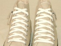 Cargo High Top Chucks  Khaki cargo high tops, front and top view.