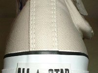 Cargo High Top Chucks  Khaki cargo high top, rear view.