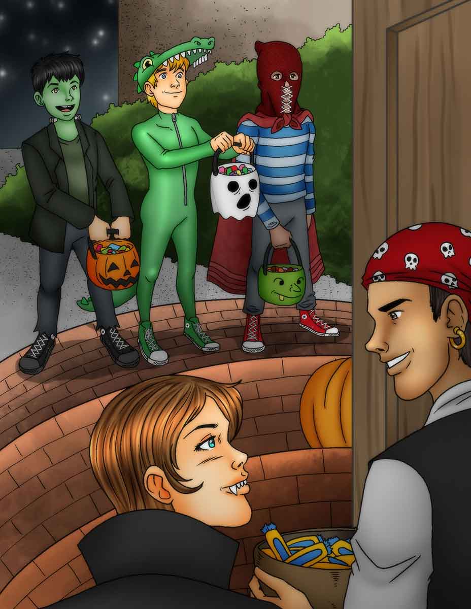 Halloween cartoon