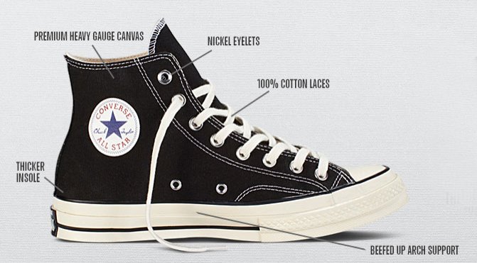 converse chuck 70 difference