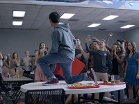 Cobra Kai  The students cheer Miguel after he defeats the bullies.