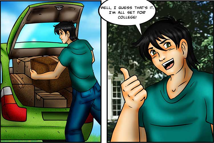Off To College comic part 1