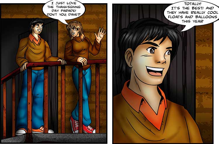 The Thanksgiving Day Parade comic part 1