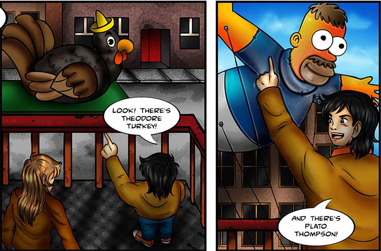 The Thanksgiving Day Parade comic part 2