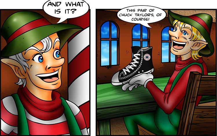 At Santa’s Workshop comic part 3
