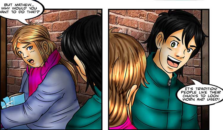 New Years Resolutions comic strip part 3