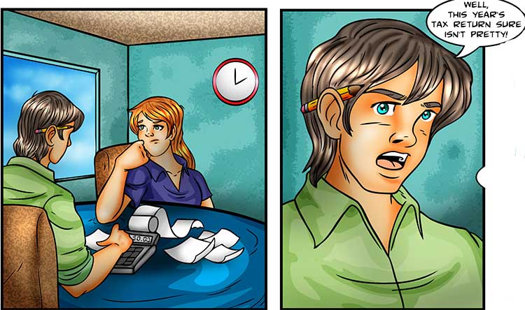 Tax Time comic part 1