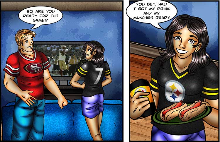 Watching Football comic part 1