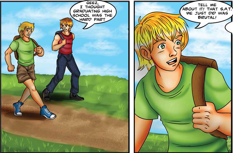 The Chucks Aptitude Test comic part 1