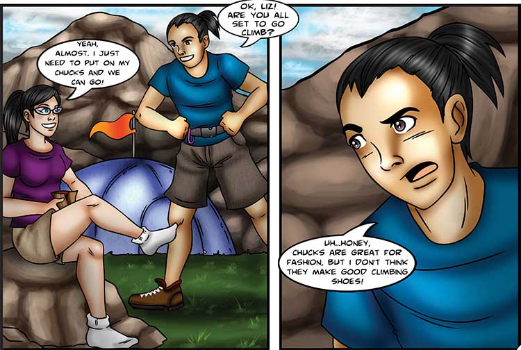 The Mountain Climb comic part 1