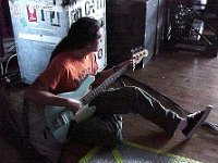 The Deftones  Playing bass guitar backstage.