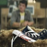 Chucks in the Film Detention  A pair of bloody navy blue high top chucks is all that is left of Taylor.