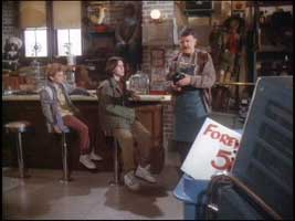 Simon and Marshall with John Astin