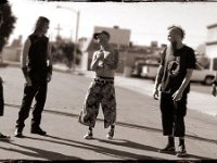 Five Finger Death Punch  Casual photo of the band in a street.