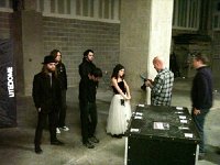 Flyleaf  The band at a loading dock.