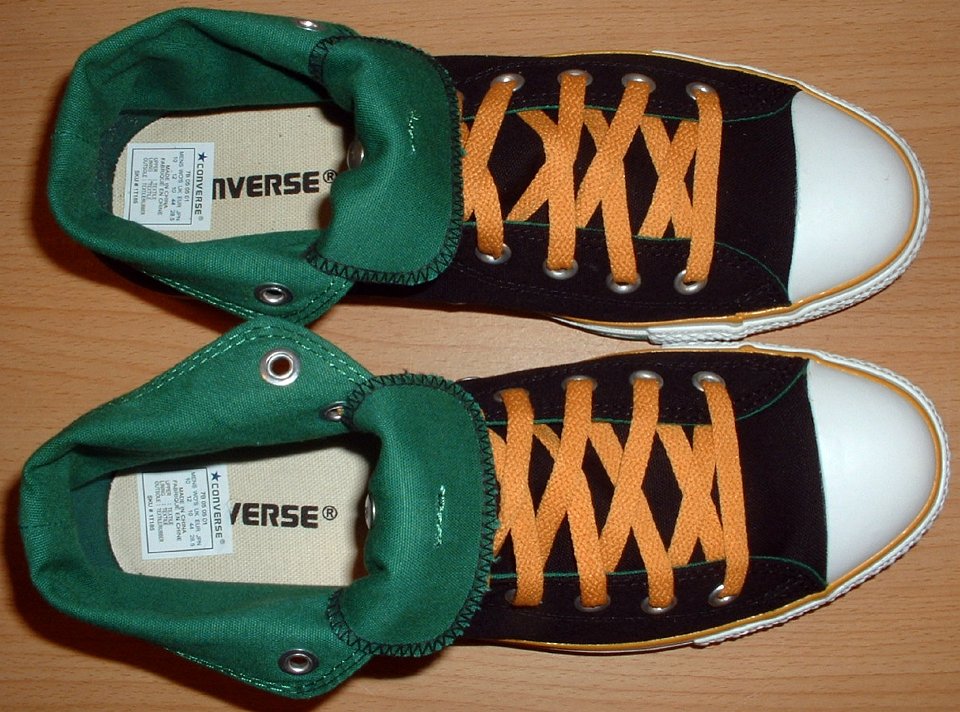 fold over high top sneakers