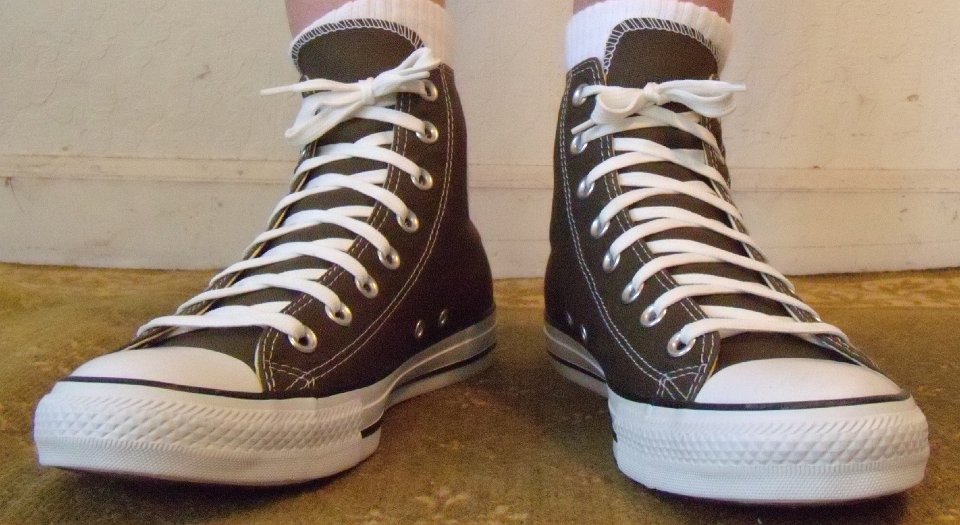 converse high tops front view