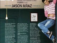 Jason Mraz  Jason wearing black low cuts in a magazine photo.