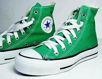 kelly green converse high tops