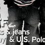 Ads for Levis and Jeans  Black chucks with balck jeans.