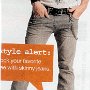 Ads for Levis and Jeans  Ad for grey Levis with black chucks.