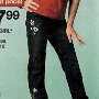 Ads for Levis and Jeans  Ad for black Levis with red chucks.