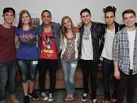 Midnight Red  Joey Diggs, Jr. with some fans and the other band members.