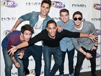 Midnight Red  Posed shot of the band at a media event.
