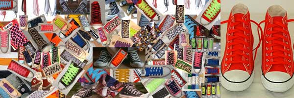 classic shoelace collage