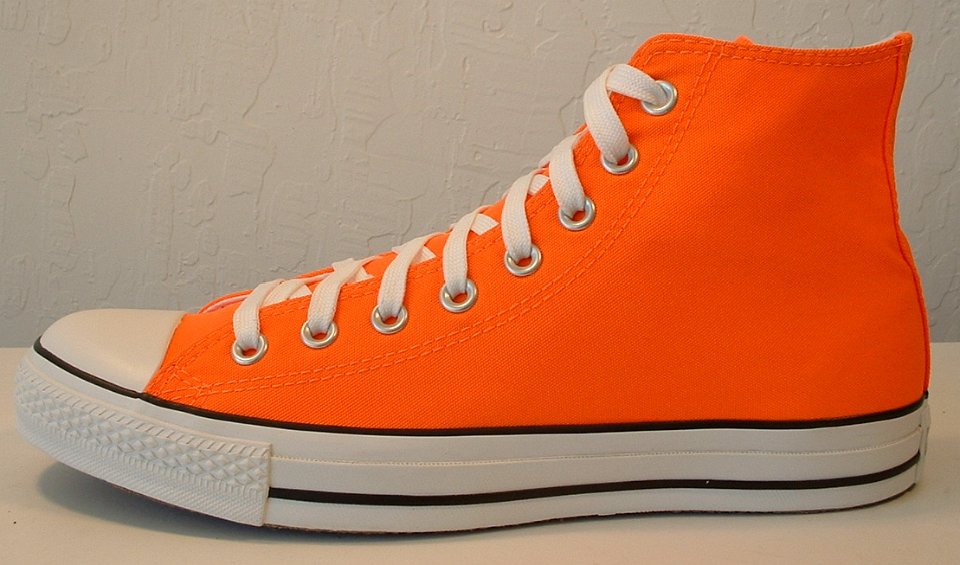 bright orange converse high tops