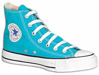 bright blue converse high tops