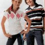 Chucks Worn By Prre-Teen Boys and Girls in Ads  Boy and girl wearing black and pink chucks.