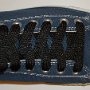 Black Retro Shoelaces  Navy blue low top chuck with black retro laces.