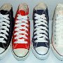 White Retro Shoelaces  Core high tops with white retro laces.
