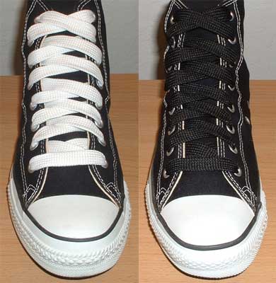 converse high top lace length