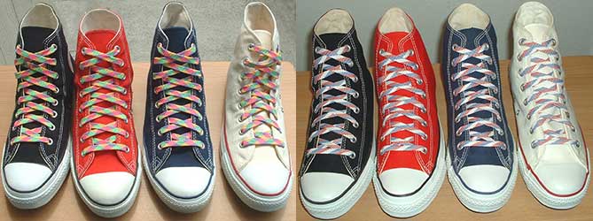 Buy Narrow Round Shoelaces for Chucks