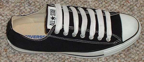 wide white shoelaces