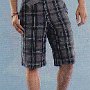 Ads for Shorts  Ad for plaid Urban Pipeline shorts with gray chucks